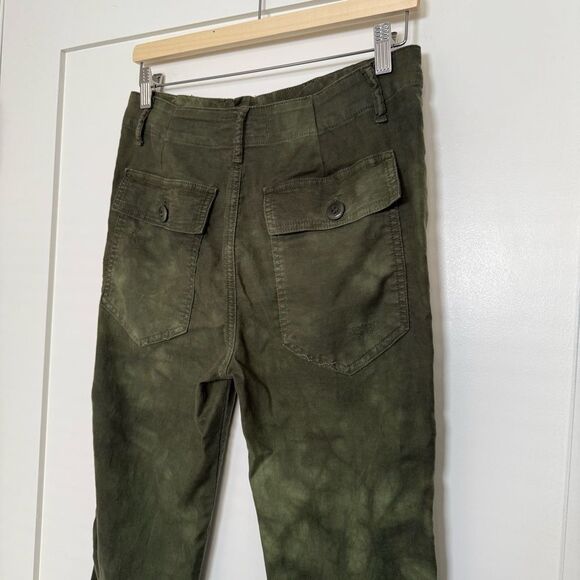 The Great Pants Womens Sz 26 Army Green Ankle Cropped High Rise Pockets Utility - Picture 5 of 15